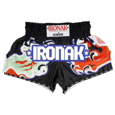 IRONAK MUAY THAI SHORTS - MULTI FLAME